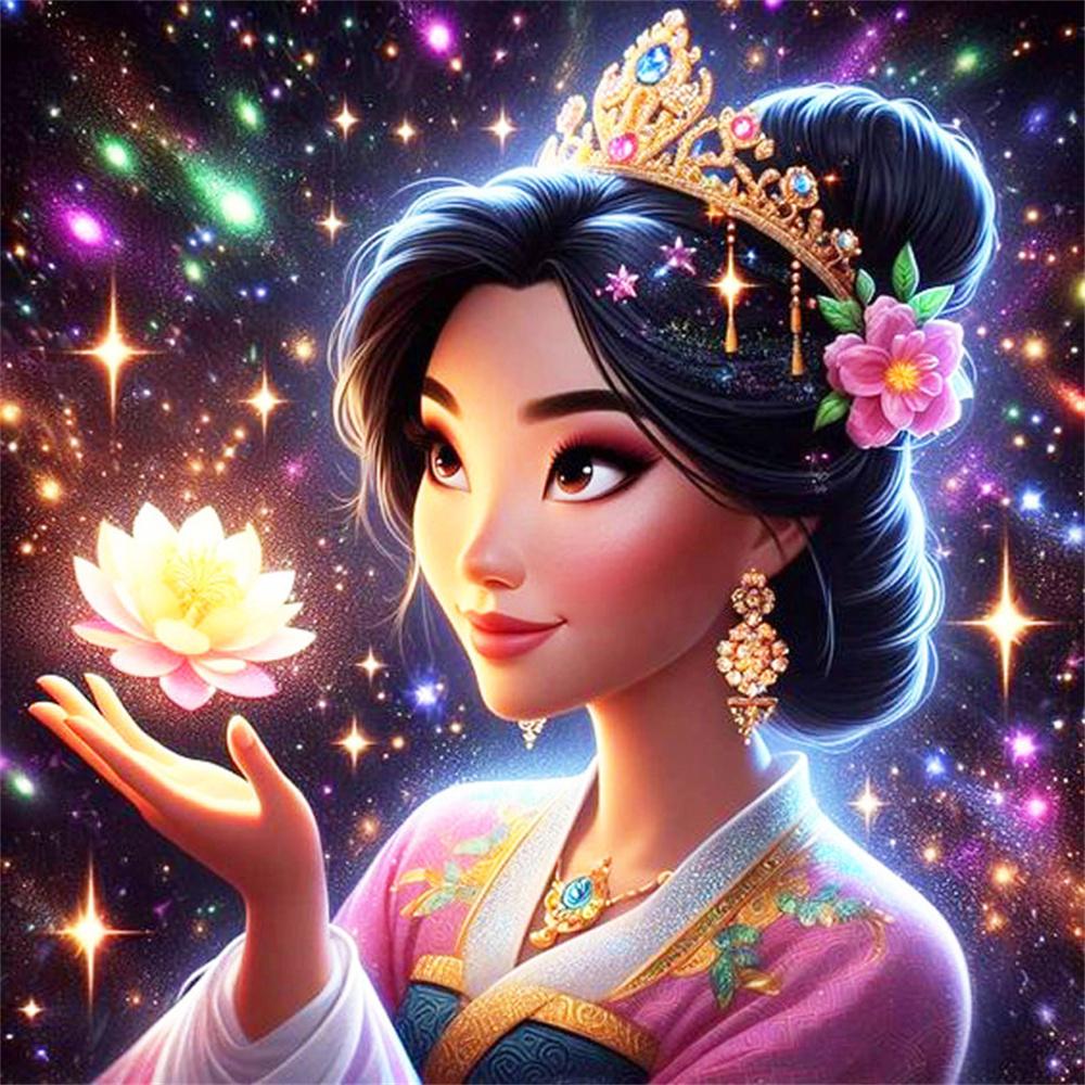 Disney Full Drill Diamond Painting Cartoon Elsa Rhinestone Pictures Embroidery Princess 5D DIY Mosaic Art Jasmine Decor for Home