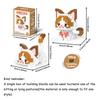 Micro Mini Super Niedlich Micro Katze Baustein Tiny Pet Serie Puppenfigur Das Perfekte Miniaturgeschenk für Katzenliebhaber und Mädchen