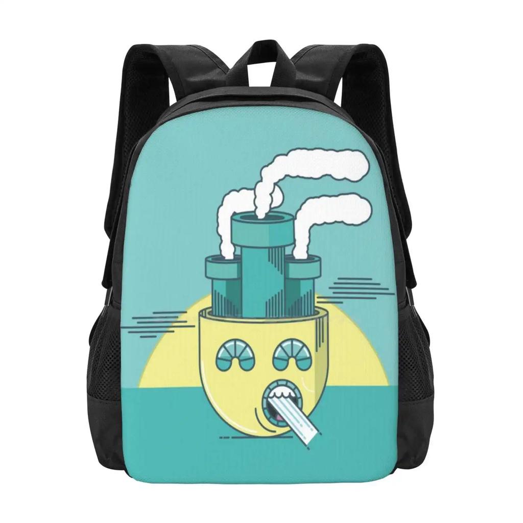 Letting Off Steam - In Color Hot Sale Schoolbag Backpack Fashion Bags Graphic Cartoon Character Unique Wacky Creative Pop