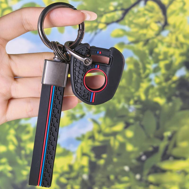 Precise Fit Motorbike Key Cover With Keychain, Honeycomb Shell For Honda CB650R CB500X CB500F CB1100 CB1000R CB125R CB300R