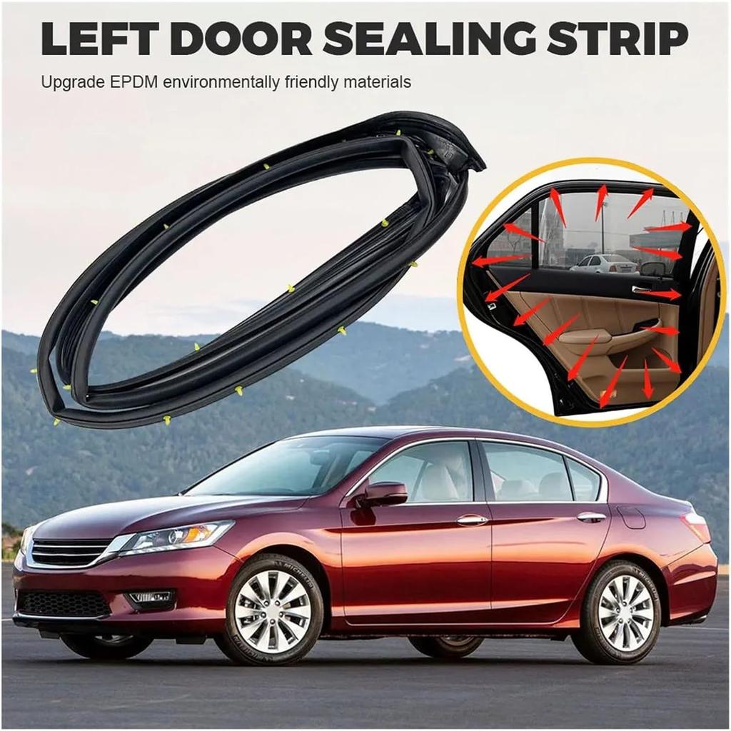Front Left Side Door Weatherstrip Moulding Seal 72350-TA5-A02 Compatible With Accord Sedan 2008-2012