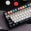 Sweet Crisp Keycaps 152Keys Cherry Pbt Black And White Desserts Feasible Customized Ansi/Iso Layout 7U Space Bar Keycaps