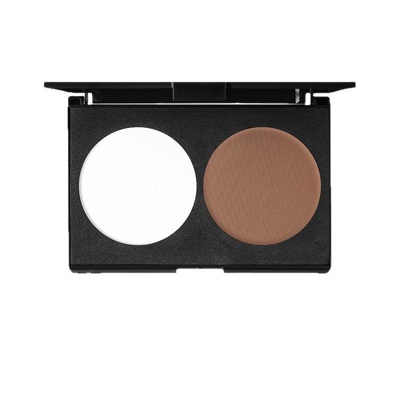 Dual-Color Highlight & Contour Palette with Matte and Cream Options