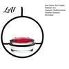 Backyard Bird Watching Supplies Metal Hanging Hummingbird Feeders for Outdoors Feeder with Red Glass Durable Iron Bath Bowl & Perch Decorative