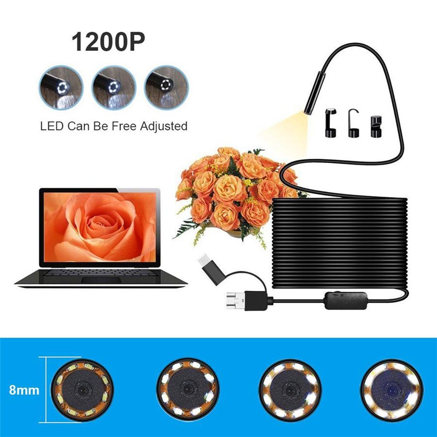 2M 8mm LED USB Endoscope Camera for Inspection