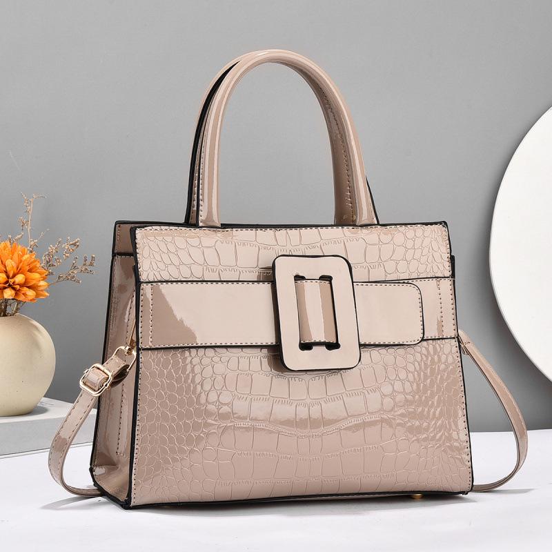 Taizhou Shiny Crocodile Pattern Women's Versatile Handbag - Trendy Large Capacity Shoulder & Crossbody Bag