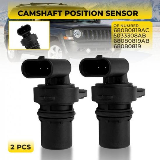 2pcs Cam Camshaft Position For Sensor Dodge Jeep Chrysler 5033308AB 68080819AC