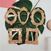 Vintage Gold Frames, 5 Pack Baroque Style Resin Picture Frames, 5 Shapes for Crafts Decorating
