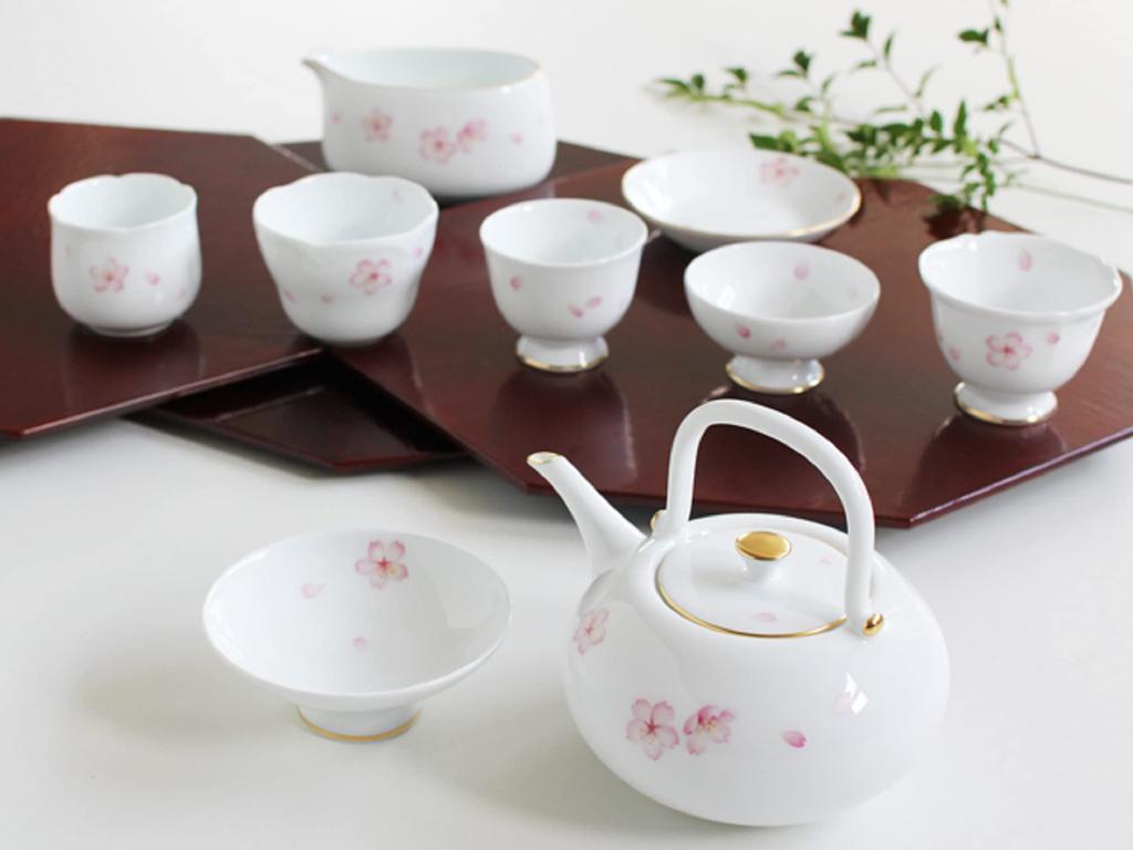 Okura Touen [Hand-painted] Sakura No. 12 Sake Cup, Approx. 95cc, Made In Japan, 12CCN/C303