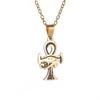 Vintage Ankh Cross Key of Life Necklace Egyptian Jewelry Eye of Horus Amulet Pendant for Men Fashion Gifts