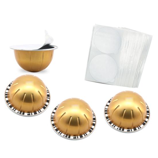 1 مجموعة 80 مل/40 مل/150 مل/230 مل قشرة كبسولة قهوة DIY قابلة لإعادة الاستخدام كوب كبسولة قهوة لـ Nespresso Vertuo