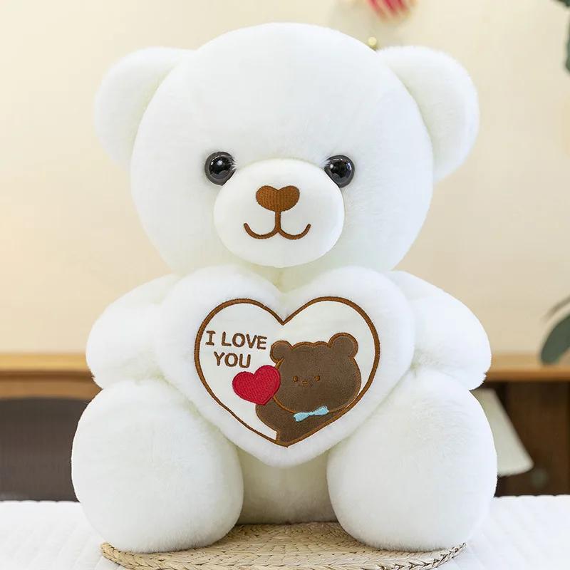 45Cm Love Stuffed Plaything Bear Plush Beasts Figure Ornament Bday Presents Gentle Backrest Buddies Grilfriend Princesses Wife Children Present