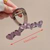 Jelly Heart Hair Claw Clips Girls Trendy Acrylic Hairpins Barrettes Washing Face Headdress Accessories