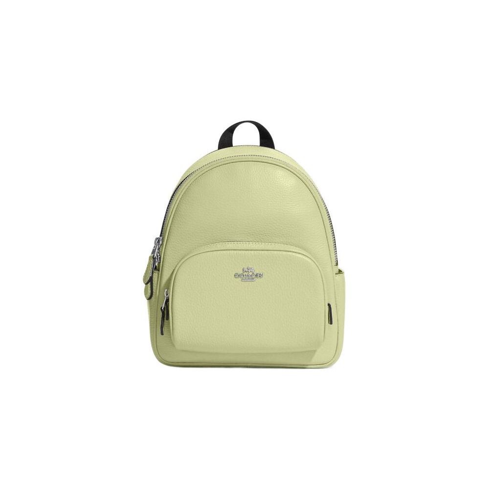 Coach Court Backpack 20 Solid Morandi Color Multifunctional Pocket Zipper Pebbled Leather Small Backpack Women backpack Light-Lime C8603-SVM97 Basic Set BagDust Bag 26460₽