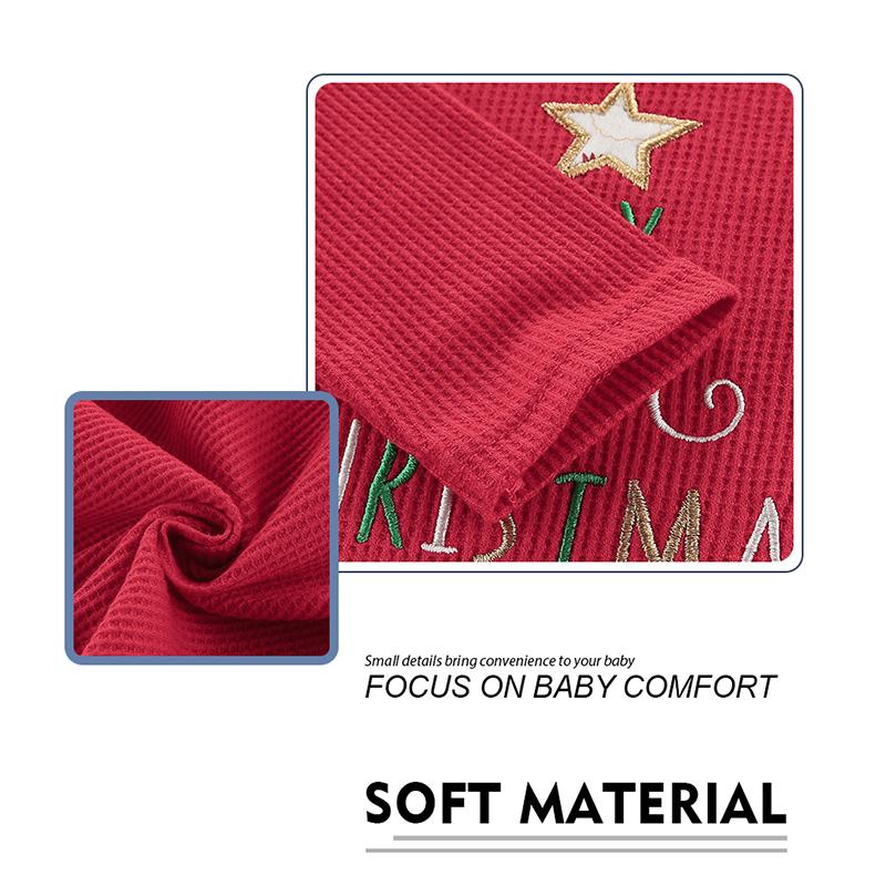 KIDDIEZOOM Βρεφικά Χριστουγεννιάτικα Ρούχα για Αγόρι Κορίτσι Σετ Ρούχων Νεογέννητου με Κινούμενα Σχέδια 2 Τεμαχίων Μακρυμάνικα Φορμάκια με Καπέλο Κοστούμι Βρεφικά Ρούχα