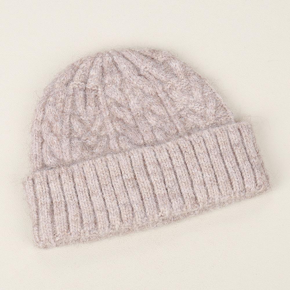 Early Autumn Casual and Comfortable Temperament Versatile Simple Solid Color Knitted Hat Outdoor Small Fresh Windproof Wool Hat