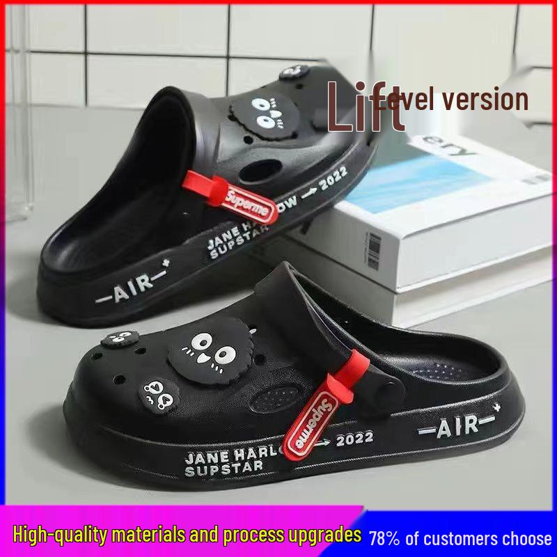 Herren Sommer Atmungsaktiv Dicksohlige Rutschfeste Lässige Strandsandalen