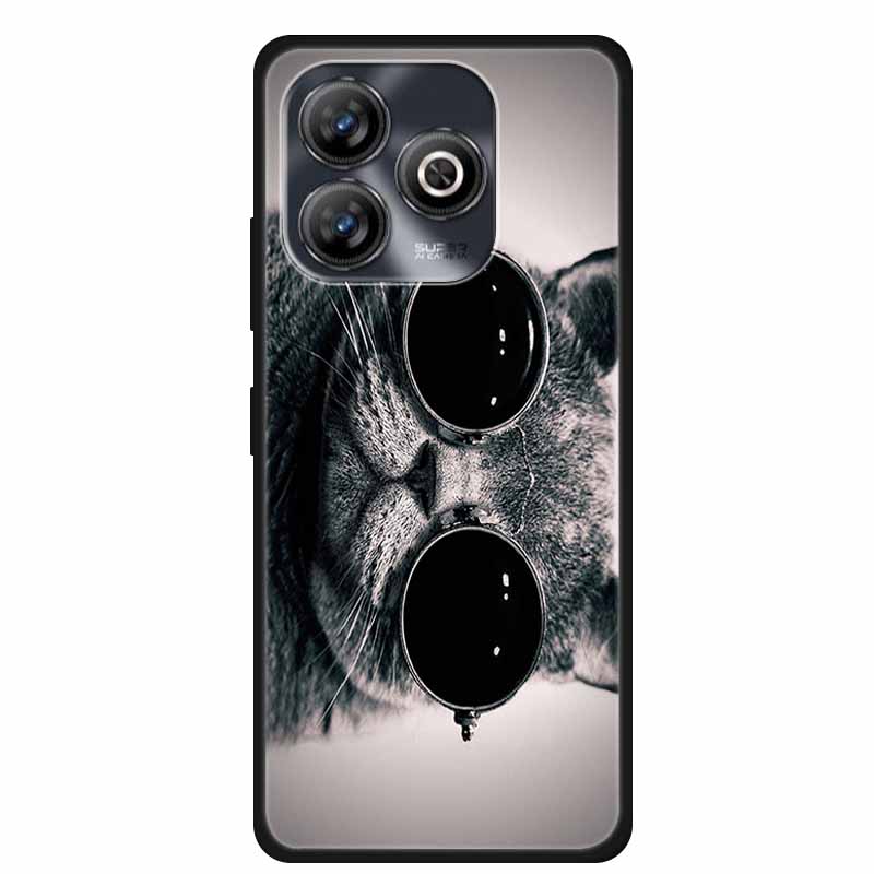 Pro ZTE BLADE A75 4G Pouzdro Zvířata Měkký Silikon TPU Pouzdra na Telefon Zadní Kryt Pro ZTE BLADEA75 Nárazuvzdorný Vlk Ochranný Cool Coque