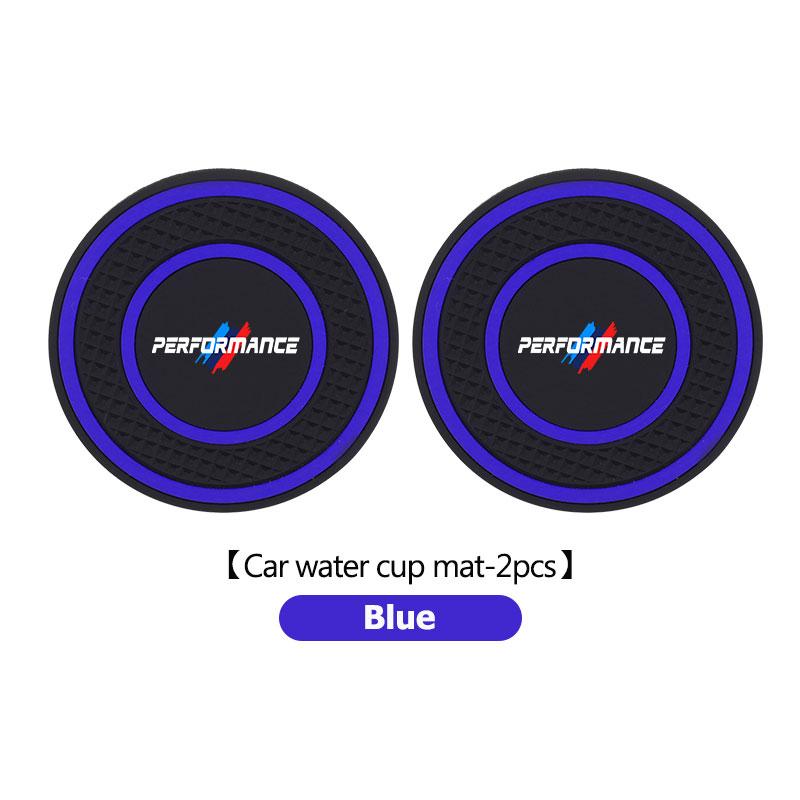 For BMW 2Pcs Car Coaster Silicone Mug Drinking Mug Non-Slip Pad Accessories 1 2 3 5 7 Series X1 X2 X3 X4 X5 X6 G20 G30 G11 G12