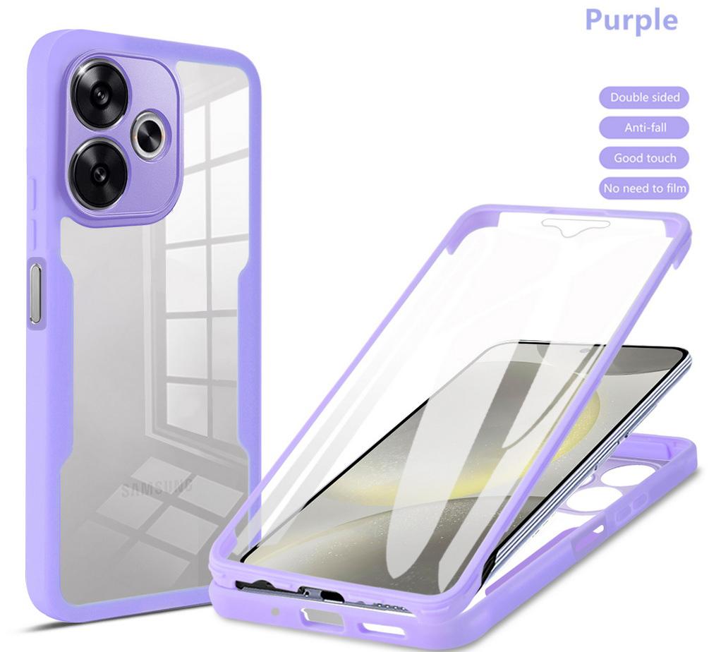 Fully Coverage case For POCO M6 4G F6 Pro X6 Pro M6 Pro F5 Pro X5 X4 GT X4 Pro M4 Pro F3 X3 Pro C65 double protect shield cover