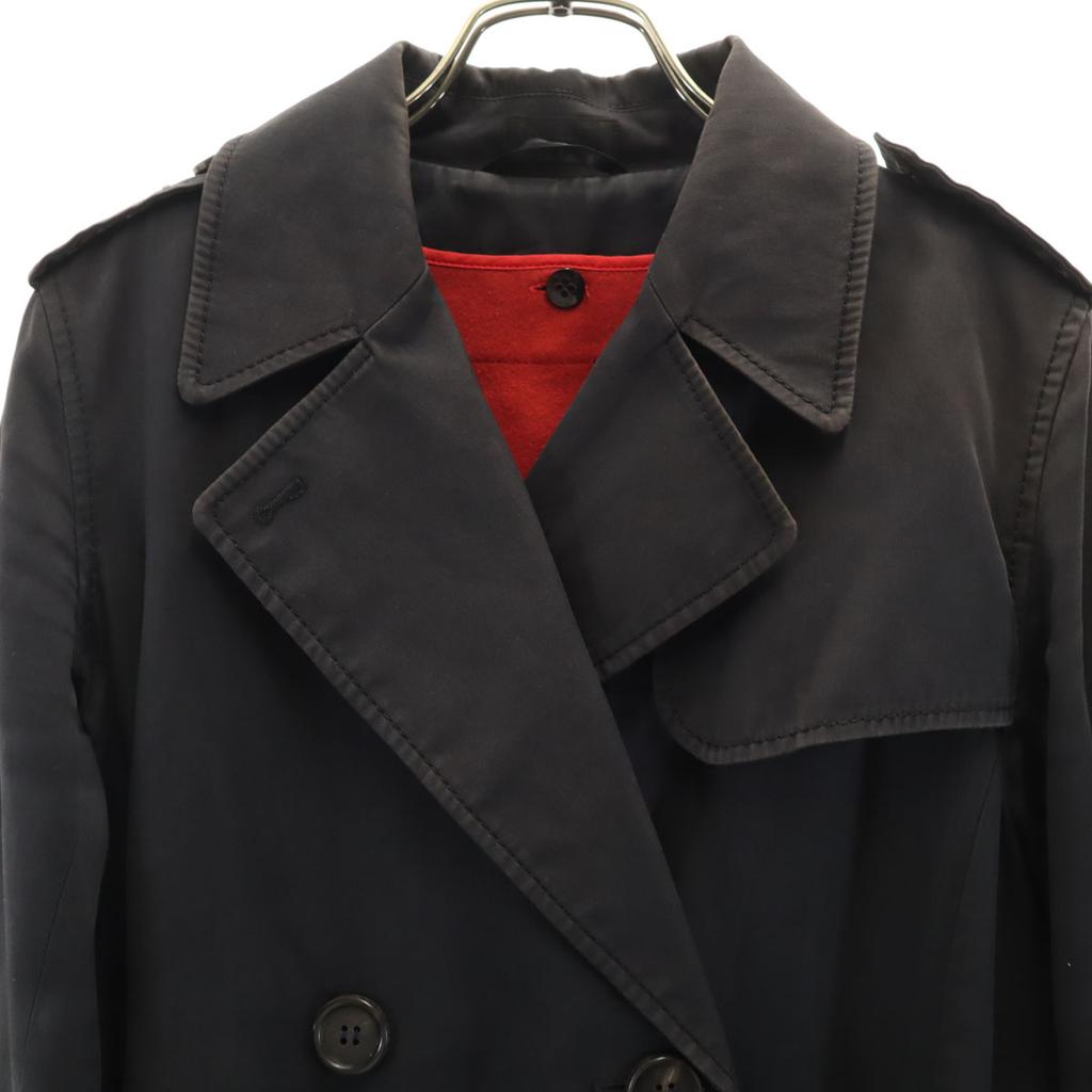 Paul Smith BLACK Trench Coat 40 Black Vest Liner Included Women Used