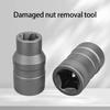 32 Piece Damaged Nut And Bolt Extractors Set Heat Treated Alloy Steel Construction Double Drives Compatibility 29 Size For Automotive Machinery