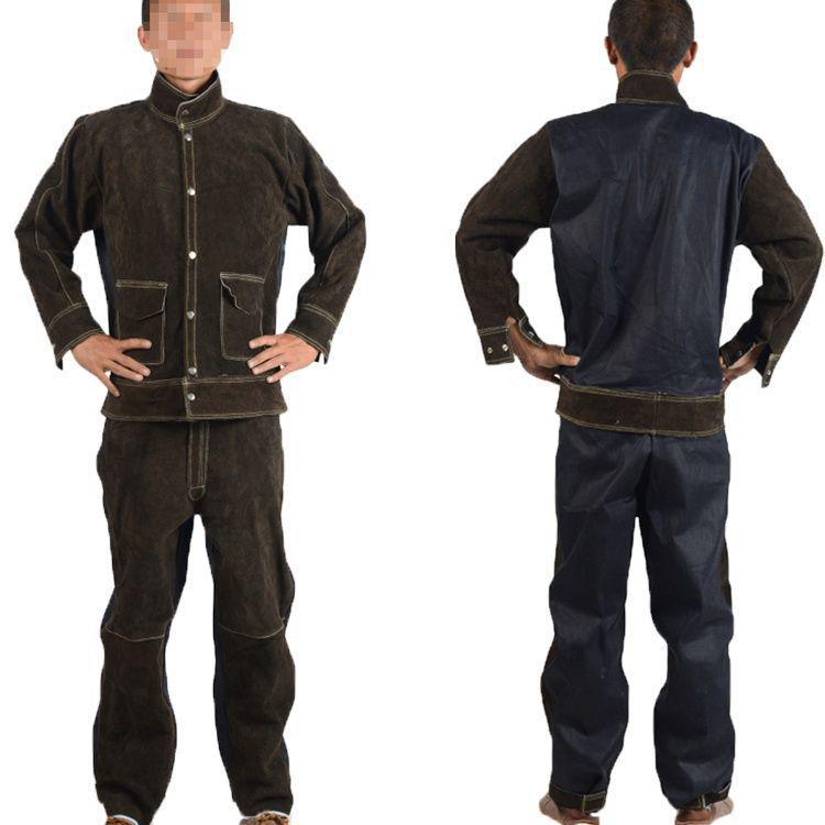 Leather Electric Welding Protective Workwear - Anti-scald Radiation Protection for Welders.