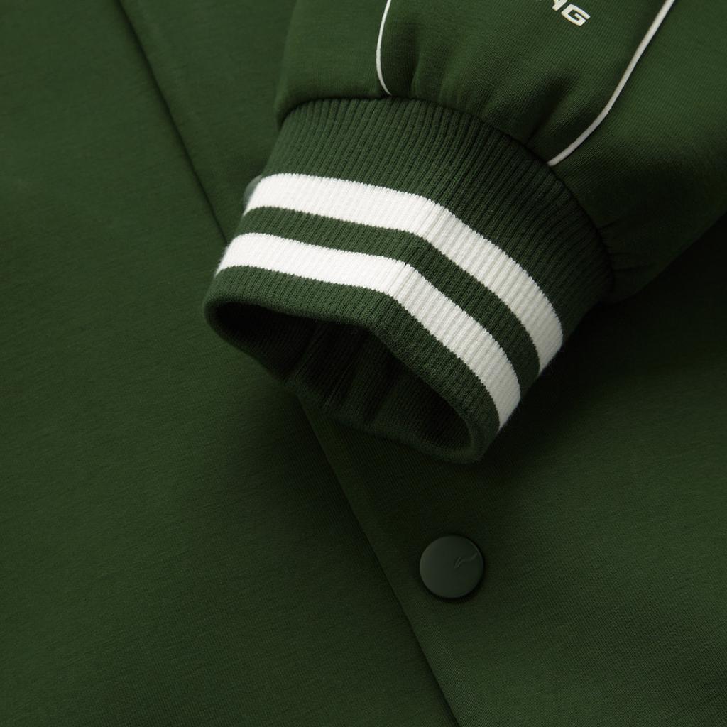 Li Ning Sports Lifestyle Series High Street American Vintage Comfortable Versatile Color Block Hoodie Unisex Hoodie Seaweed-Green AWDUF67-1