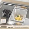 Disposable Kitchen Sink Drain Strainer with Suction Cup Frame
