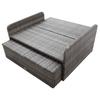 2 Piece Garden Lounge Set with Cushions Poly Rattan Gray