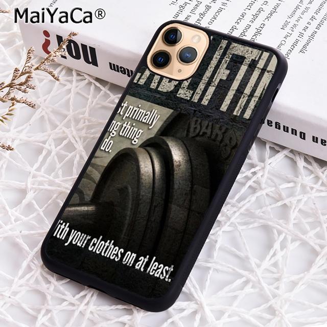MaiYaCa Motivational Gym Inspirational Quotes Phone Case For iPhone 17 Air 16 16e 15 14 plus 11 12 13 pro max Cover coque