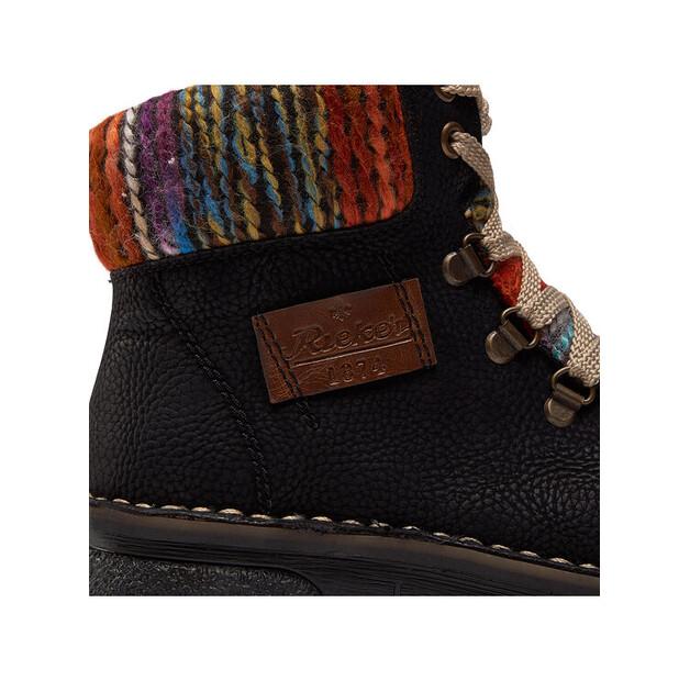Rieker 73343-00 Ankle Boots, Black