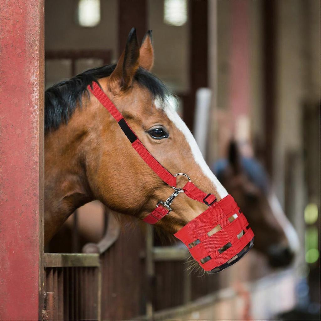 Grazing Muzzle for Horse Mouth Cover Equine Grass Muzzle Equestrian Equipment for Horse Pony Donkey