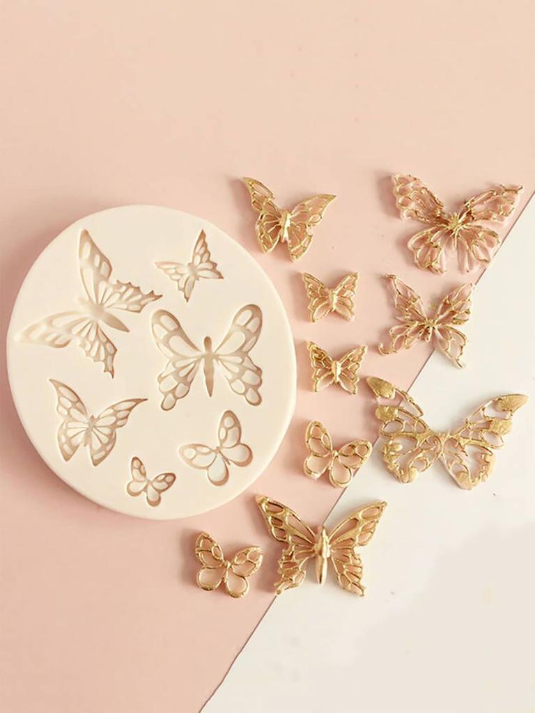 Butterfly Fondant Silicone Sugarcraft Wedding Cake Decorating Tools Resin Chocolate Molds For Baking