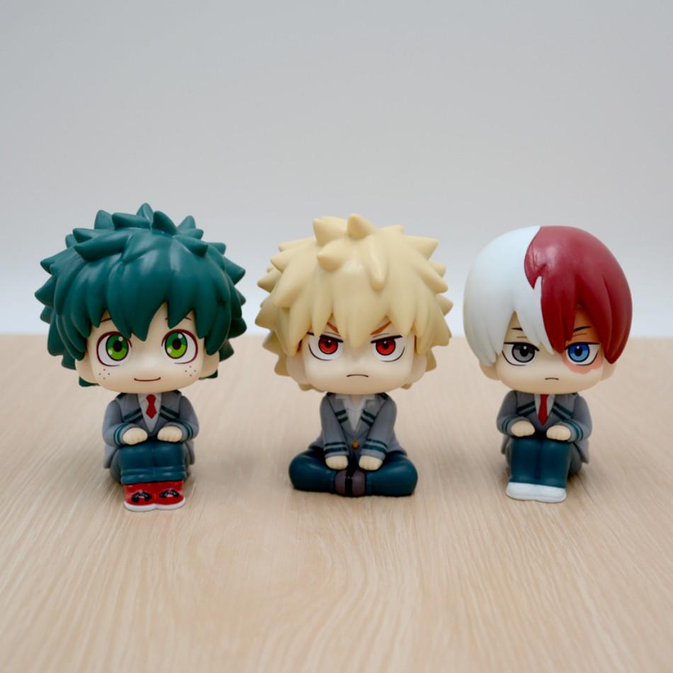 10cm Boku No Hero Academy Anime Figure Midoriya Izuku Action Figure Bakugo Katsuki/todoroki So Statuette Pvc Collection Toys