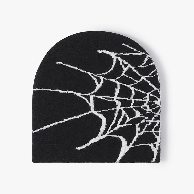 

Spider Web Versatile Knit Hat Ideal For Cold Seasons StyleA