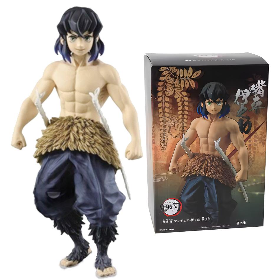 Demon Slayer Anime Action Figures - Kamado Tanjirou Nezuko Zenitsu Inosuke Miniature PVC Collectible Statues for Fans