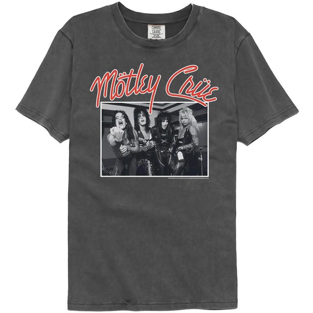 Motley Crue Stand And Deliver Officially Licensed Short Sleeve Washed Blac 160