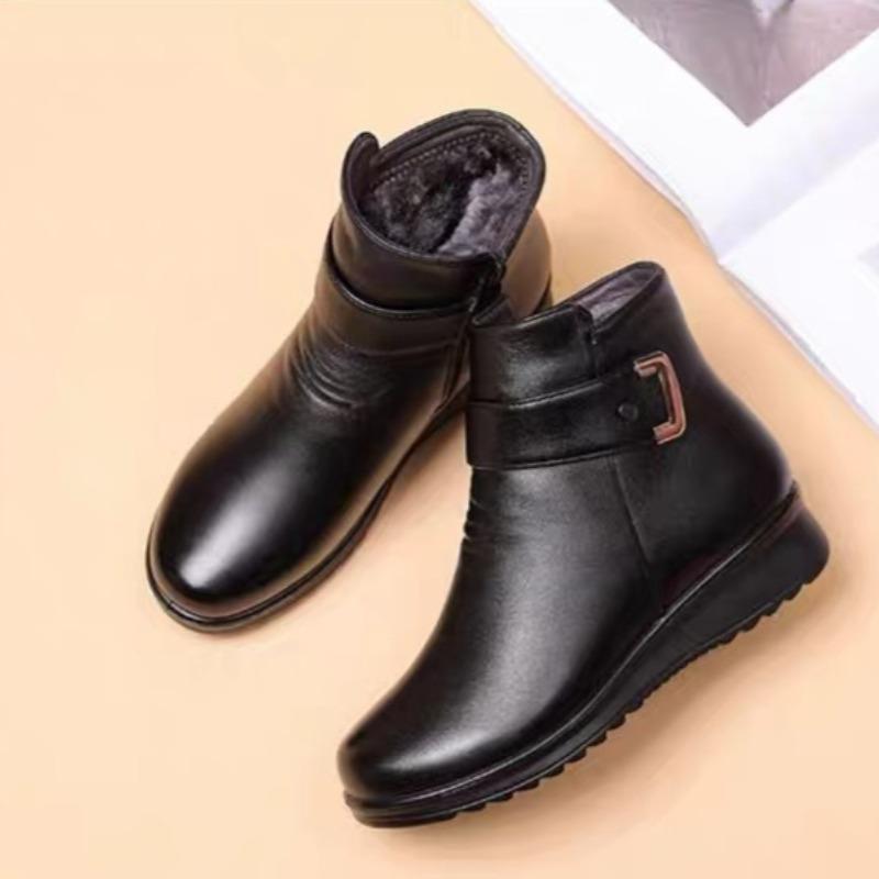

Women s Lightweight Comfortable Thick Sole Winter Warm Cold Padded Snow Boots Non-slip Wear Outdoor Leisure Sports Fur One Cotton Boots 42
