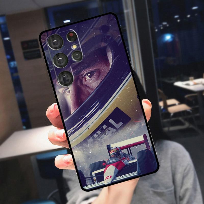 Ayrton Senna Cover For Samsung Galaxy S25 Ultra S23 S21 S22 S20 S24 Ultra S9 S10 Plus S24 FE Phone Case