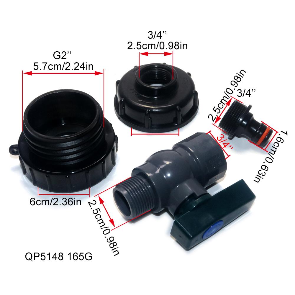 American standard thread adapter cover Water tank faucet installation kit Plastic valve switch IBC S60 Water pipe joint suit