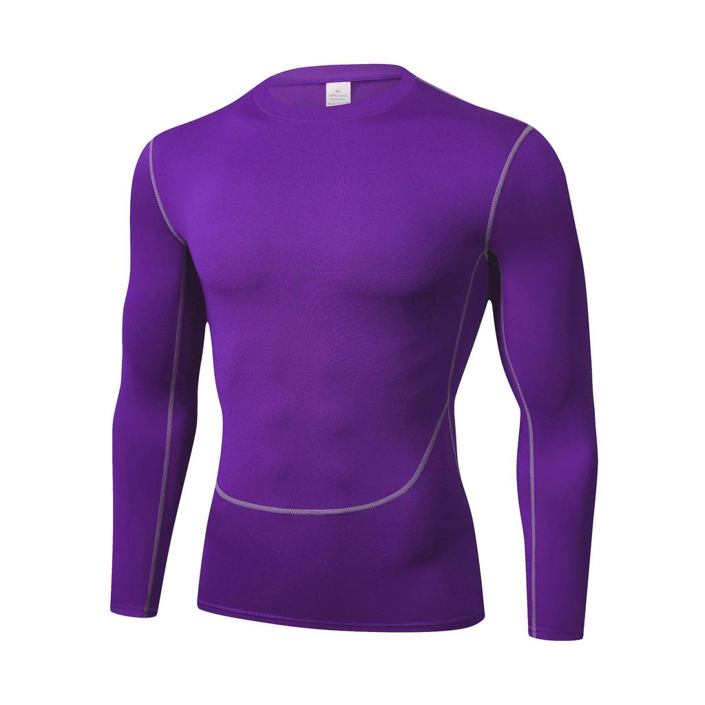 Erkek Uzun Kollu Kompresyon Spor Taban Katmanı - Hızlı Kuruyan ve Nefes Alabilen