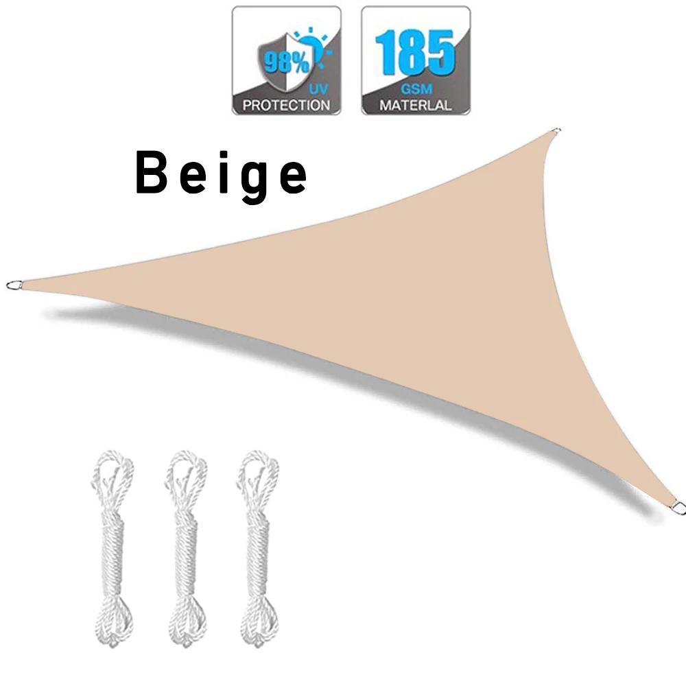 Multi-size Triangle Sun Shade Sail Waterproof Outdoor Garden Patio Party Sunscreen Awing Sun Canopy For Beach Camping Pool