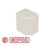 Embout de goulotte PVC - KOPOS - 60 x 40 mm - Blanc - Installation clipse