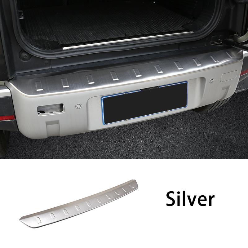 Stainless Steel External Rear Bumper Guard Plate Protect Cover Trim,For Land Rover Defender 110 130 2020-2021,Car Accessories