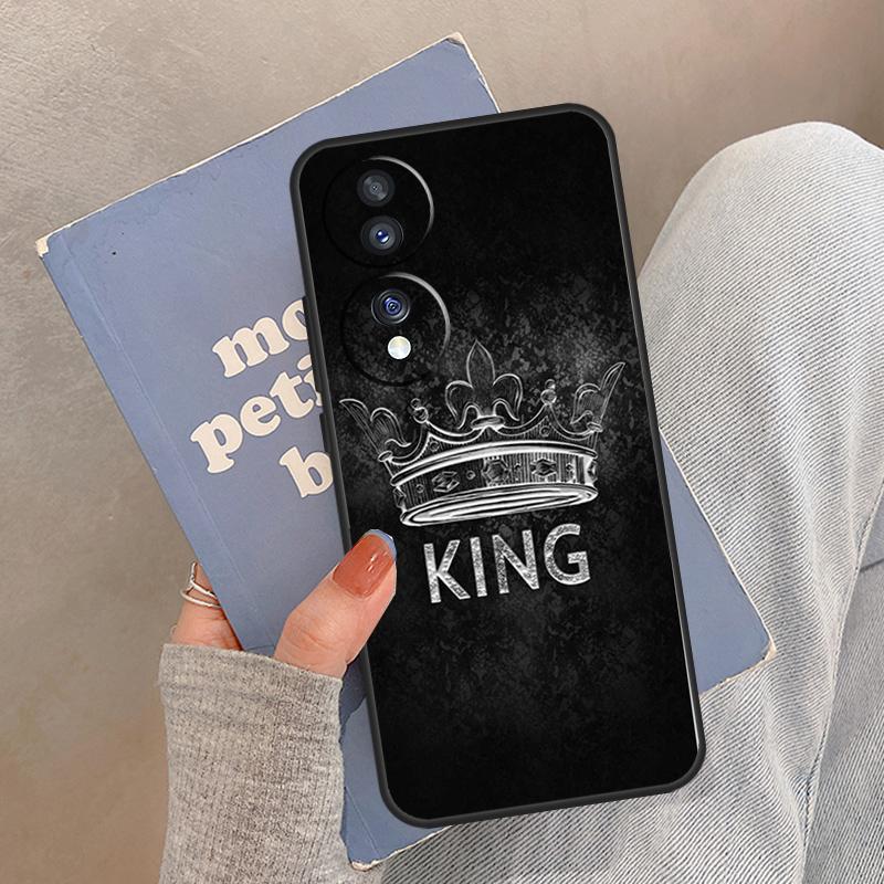 Koningin Koning Kunst Etui Voor Honor Magic 8 5 6 7 Pro Cover Voor Honor 400 200 Lite 50 70 90 X8a X8b X9a X9b X9c