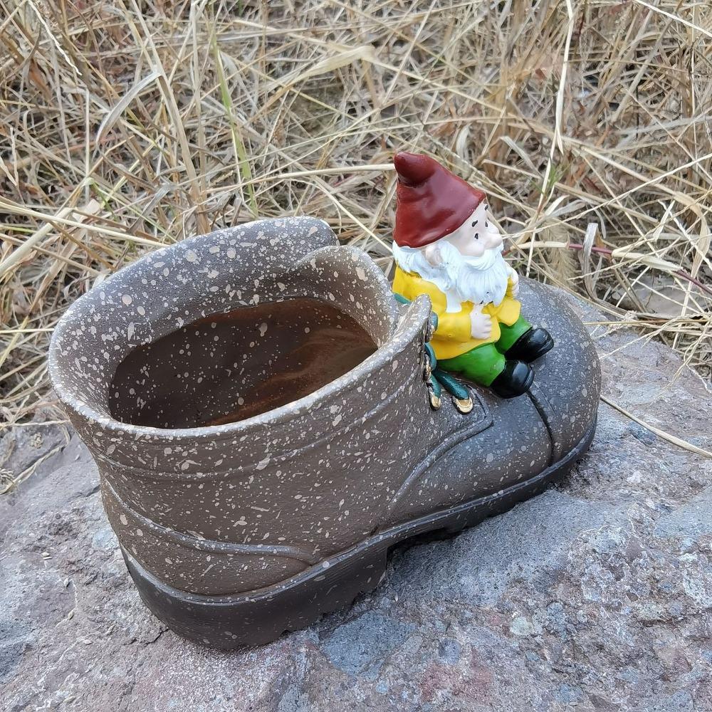 Resin Crafts Succulents Flower Pot Cartoon Pencil Holder Durable Planters Pot Birthday Gifts