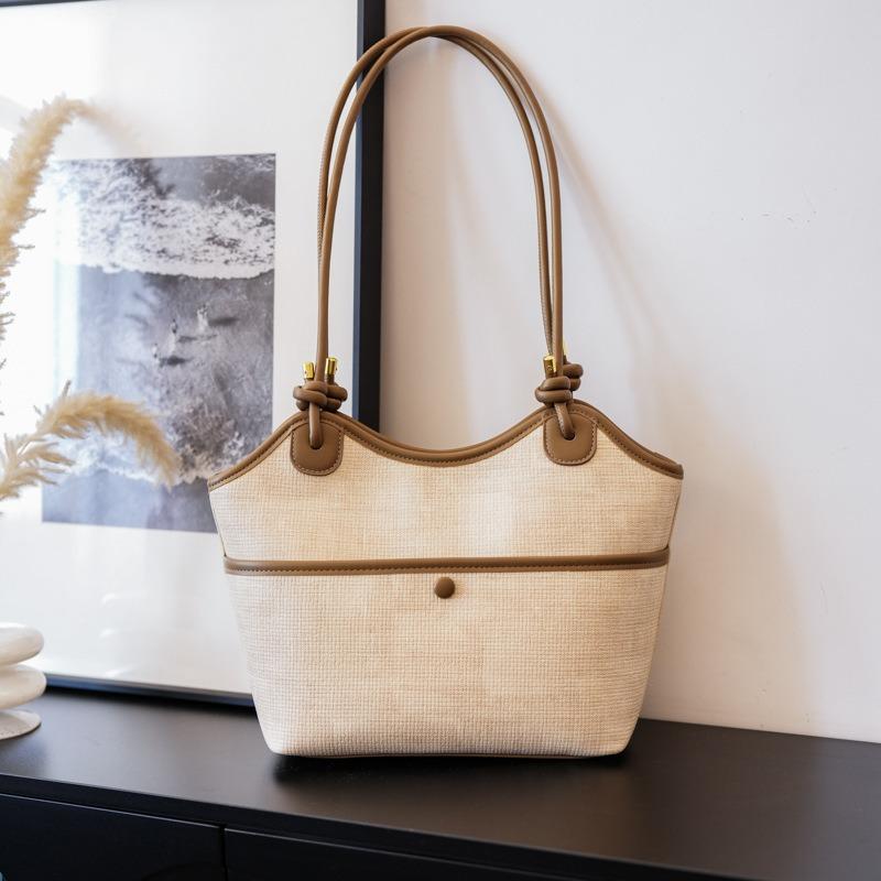 

New Portable Vegetable Basket Bag Fashion Versatile Trend Niche High-end Shoulder Underarm Bag Tote Bag