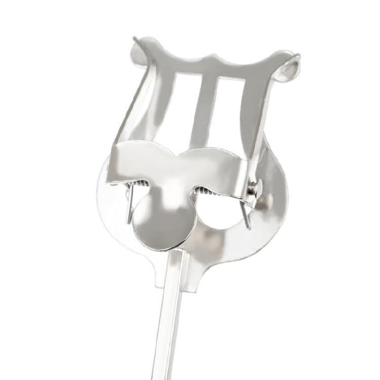 Portable Metal Sax Lyre Sheet Music Clip Saxophone Marchings Clamp-On Stand