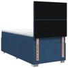 Box Spring Bed with Mattress and Headboard Blue 90 x 200 cm Fabric